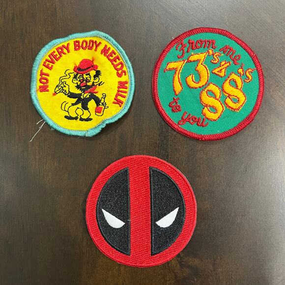 Vintage & New Iron On & Sewn On Patch Lot Of 12 Military‎ Marvel And More - Picture 8 of 9